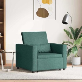 Cama Sofá Desplegable Individual Verde oscuro 90 x 165 x 87 cm en Sillones | Comprar online en Foru.es