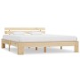 Estructura de cama de madera maciza de pino 180x200 cm de vidaXL, Camas y somieres - Ref: Foro24-283165, Precio: 131,96 €, De...