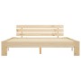 Estructura de cama de madera maciza de pino 180x200 cm de vidaXL, Camas y somieres - Ref: Foro24-283165, Precio: 131,96 €, De...