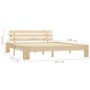 Estructura de cama de madera maciza de pino 180x200 cm de vidaXL, Camas y somieres - Ref: Foro24-283165, Precio: 131,96 €, De...