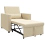 Cama Sofá Desplegable Individual Crema 90 x 165 x 87 cm tela en Sillones | Comprar online en Foru.es