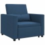Cama Sofá Desplegable Individual Azul 90 x 165 x 87 cm tela en Sillones | Comprar online en Foru.es
