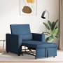 Cama Sofá Desplegable Individual Azul 90 x 165 x 87 cm tela en Sillones | Comprar online en Foru.es