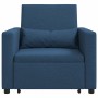 Cama Sofá Desplegable Individual Azul 90 x 165 x 87 cm tela en Sillones | Comprar online en Foru.es