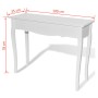 Mesa consola de tocador blanco de vidaXL, Mesas auxiliares - Ref: Foro24-241144, Precio: 139,78 €, Descuento: %