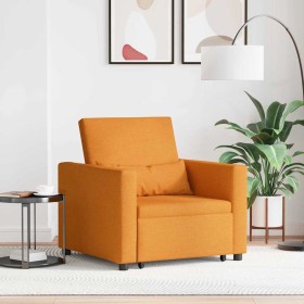 Cama Sofá Desplegable Individual con rueda Amarillo oscuro en Sillones | Comprar online en Foru.es