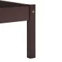 Dunkelbrauner Bettrahmen aus massivem Kiefernholz, 160 x 200 cm von vidaXL, Betten und Lattenroste - Ref: Foro24-283206, Prei...