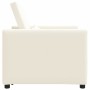 Cama Sofá Desplegable Individual crema 90 x 165 x 87 cm tela en Sillones | Comprar online en Foru.es