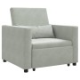 Cama Sofá Desplegable Individual Gris claro 90 x 165 x 87 cm en Sillones | Comprar online en Foru.es