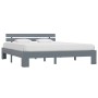 Estructura de cama de madera maciza de pino gris 180x200 cm de vidaXL, Camas y somieres - Ref: Foro24-283171, Precio: 127,01 ...