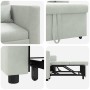 Cama Sofá Desplegable Individual Gris claro 90 x 165 x 87 cm en Sillones | Comprar online en Foru.es