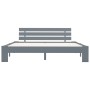 Estructura de cama de madera maciza de pino gris 180x200 cm de vidaXL, Camas y somieres - Ref: Foro24-283171, Precio: 127,01 ...