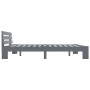 Estructura de cama de madera maciza de pino gris 180x200 cm de vidaXL, Camas y somieres - Ref: Foro24-283171, Precio: 127,01 ...