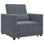 Cama Sofá Desplegable Individual Gris oscuro 90 x 165 x 87 cm en Sillones | Comprar online en Foru.es