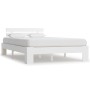 Estructura de cama de madera maciza de pino blanco 120x200 cm de vidaXL, Camas y somieres - Ref: Foro24-283156, Precio: 122,5...