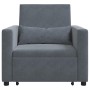 Cama Sofá Desplegable Individual Gris oscuro 90 x 165 x 87 cm en Sillones | Comprar online en Foru.es