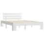 Estructura de cama de madera maciza de pino blanco 120x200 cm de vidaXL, Camas y somieres - Ref: Foro24-283156, Precio: 122,5...
