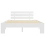 Estructura de cama de madera maciza de pino blanco 120x200 cm de vidaXL, Camas y somieres - Ref: Foro24-283156, Precio: 122,5...