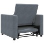 Cama Sofá Desplegable Individual Gris oscuro 90 x 165 x 87 cm en Sillones | Comprar online en Foru.es