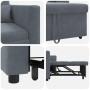 Cama Sofá Desplegable Individual Gris oscuro 90 x 165 x 87 cm en Sillones | Comprar online en Foru.es