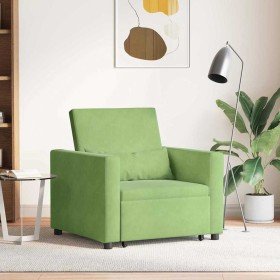 Cama Sofá Desplegable Individual Verde claro 90 x 165 x 87 cm en Sillones | Comprar online en Foru.es