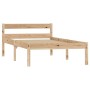 Estructura de cama de madera maciza de pino 100x200 cm de vidaXL, Camas y somieres - Ref: Foro24-283191, Precio: 94,74 €, Des...