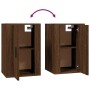 Mueble para TV de pared roble marrón 40x34,5x60 cm de vidaXL, Muebles TV - Ref: Foro24-816670, Precio: 39,00 €, Descuento: %