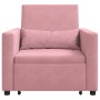 Cama Sofá Desplegable Individual Rosa claro 90 x 165 x 87 cm en Sillones | Comprar online en Foru.es