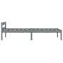 Estructura de cama de madera maciza de pino gris 90x200 cm de vidaXL, Camas y somieres - Ref: Foro24-283196, Precio: 94,94 €,...