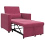 Cama Sofá Desplegable Individual con rueda Rojo vino tinto en Sillones | Comprar online en Foru.es