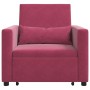 Cama Sofá Desplegable Individual con rueda Rojo vino tinto en Sillones | Comprar online en Foru.es