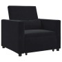 Cama Sofá Desplegable Individual Negro 90 x 165 x 87 cm en Sillones | Comprar online en Foru.es
