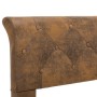 Estructura de cama de piel de ante artificial marrón 120x200 cm de vidaXL, Camas y somieres - Ref: Foro24-284890, Precio: 155...