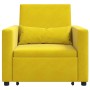 Cama Sofá Desplegable Individual Amarillo 90 x 165 x 87 cm en Sillones | Comprar online en Foru.es