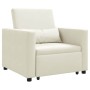 Cama Sofá Desplegable Individual Crema 90 x 165 x 87 cm en Sillones | Comprar online en Foru.es