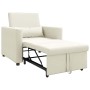 Cama Sofá Desplegable Individual Crema 90 x 165 x 87 cm en Sillones | Comprar online en Foru.es