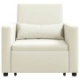 Cama Sofá Desplegable Individual Crema 90 x 165 x 87 cm en Sillones | Comprar online en Foru.es
