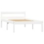 Estructura de cama de madera maciza de pino blanco 100x200 cm de vidaXL, Camas y somieres - Ref: Foro24-283185, Precio: 101,4...