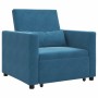 Cama Sofá Desplegable Individual Azul 90 x 165 x 87 cm en Sillones | Comprar online en Foru.es