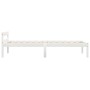 Estructura de cama de madera maciza de pino blanco 100x200 cm de vidaXL, Camas y somieres - Ref: Foro24-283185, Precio: 101,4...