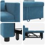 Cama Sofá Desplegable Individual Azul 90 x 165 x 87 cm en Sillones | Comprar online en Foru.es