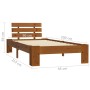 Estructura de cama madera maciza pino marrón miel 90x200 cm de vidaXL, Camas y somieres - Ref: Foro24-283178, Precio: 105,03 ...