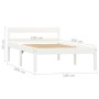 Estructura de cama de madera maciza de pino blanco 100x200 cm de vidaXL, Camas y somieres - Ref: Foro24-283185, Precio: 101,4...