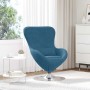 Sillón huevo Azul 63 x 73 x 90 cm Terciopelo en Sillones | Comprar online en Foru.es