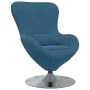 Sillón huevo Azul 63 x 73 x 90 cm Terciopelo en Sillones | Comprar online en Foru.es