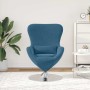 Sillón huevo Azul 63 x 73 x 90 cm Terciopelo en Sillones | Comprar online en Foru.es