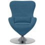 Sillón huevo Azul 63 x 73 x 90 cm Terciopelo en Sillones | Comprar online en Foru.es