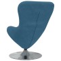 Sillón huevo Azul 63 x 73 x 90 cm Terciopelo en Sillones | Comprar online en Foru.es