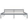 Estructura de cama de madera maciza de pino gris 180x200 cm de vidaXL, Camas y somieres - Ref: Foro24-283201, Precio: 113,15 ...