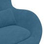 Sillón huevo Azul 63 x 73 x 90 cm Terciopelo en Sillones | Comprar online en Foru.es